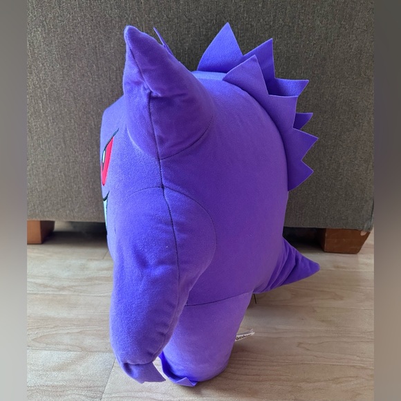 Pokemon Gengar 20” Purple Plush EUC Pokemon Licensed Tag 2022 Team Rocket Anime - Picture 3 of 11